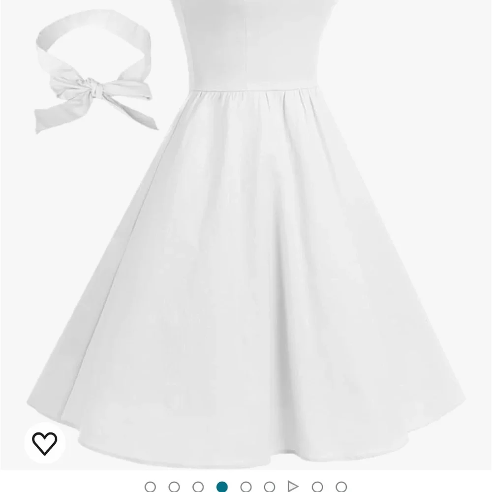 Marilyn style White Halter Bridal dress M/L - Picture 5 of 7